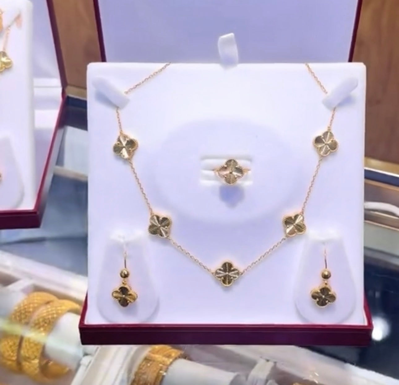 VanCleef 24K Necklace Set
