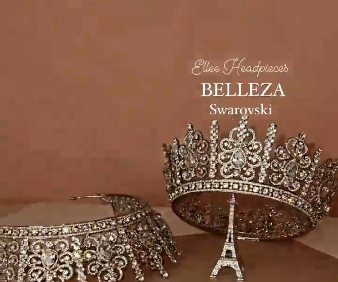 Majestic Swarovski Crystal Bridal Royal Crowns