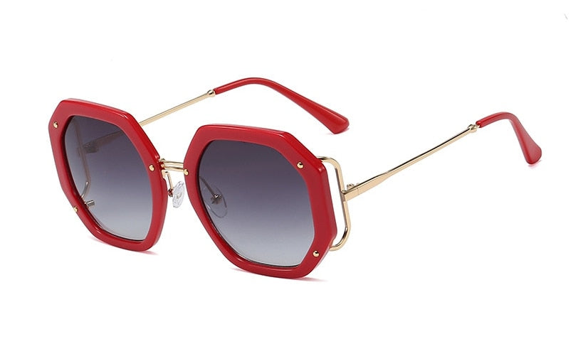 The New Brand Design Square Luxury Sunglasses Men Women Fashion Shades UV400 Vintage Glasses