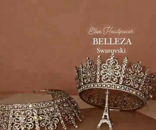 Majestic Swarovski Crystal Bridal Royal Crowns